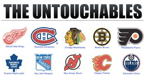 Untouchable NHL logos | PuckDrawn